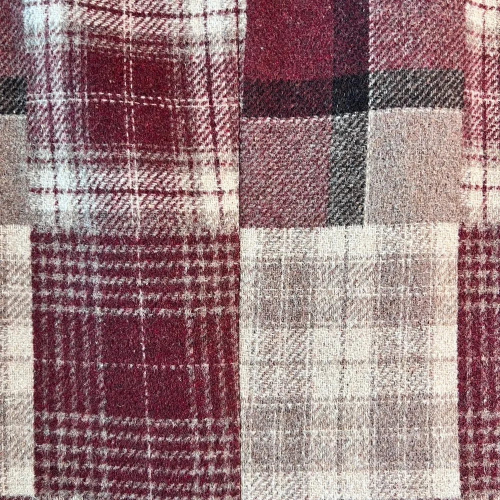 Vintage Tommy Hilfiger Patchwork Plaid‎ Blazer ACTWU Union USA Crest Logo Rare